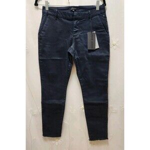 DEAR JOHN WOMENS 26 INDIGO PANTS MID RISE DENIM STRETCH WORK AMERICAN CLASSIC